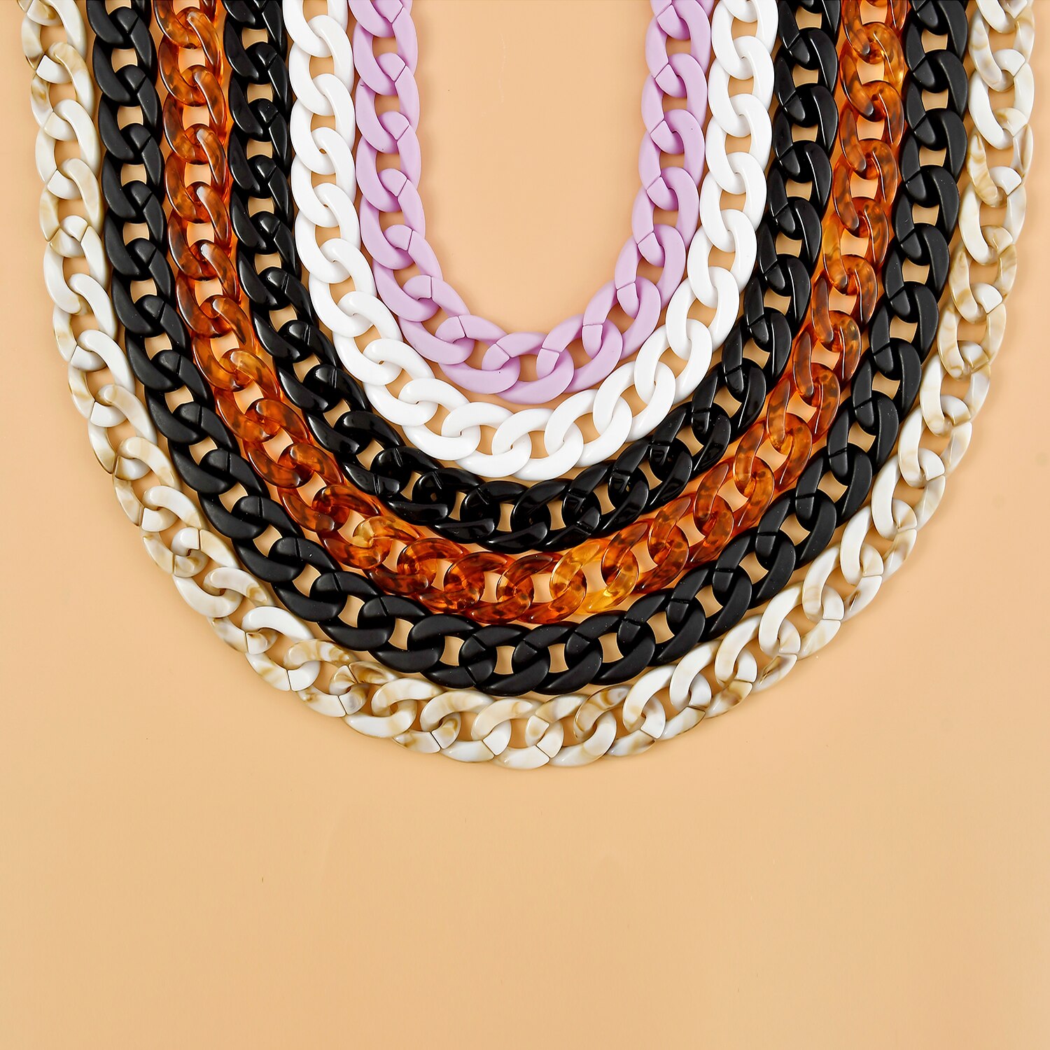 Multicolored Acrylic Bag Chain Bracelet Shoulder Chain Resin Mobile Chain Chain Chain Chain Acrylic Chain 61e12