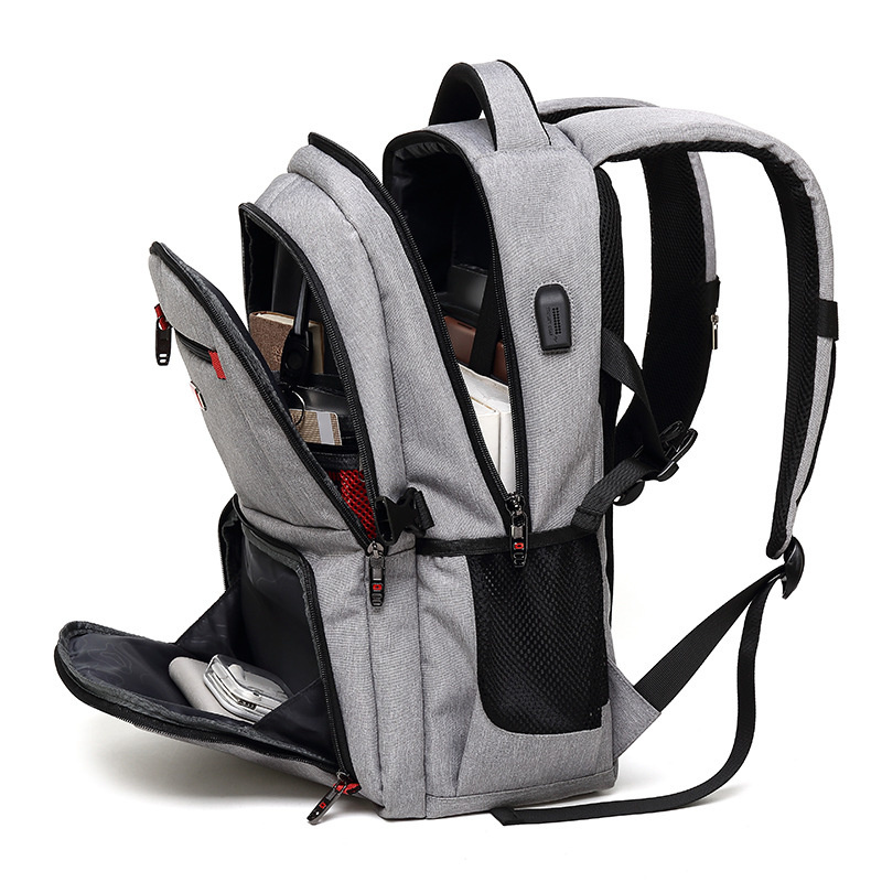 bagpack School Bags for Teenagers Boys mochila usb charging men black backpack Travel bag rugzak 15.6 inch laptop 5f042