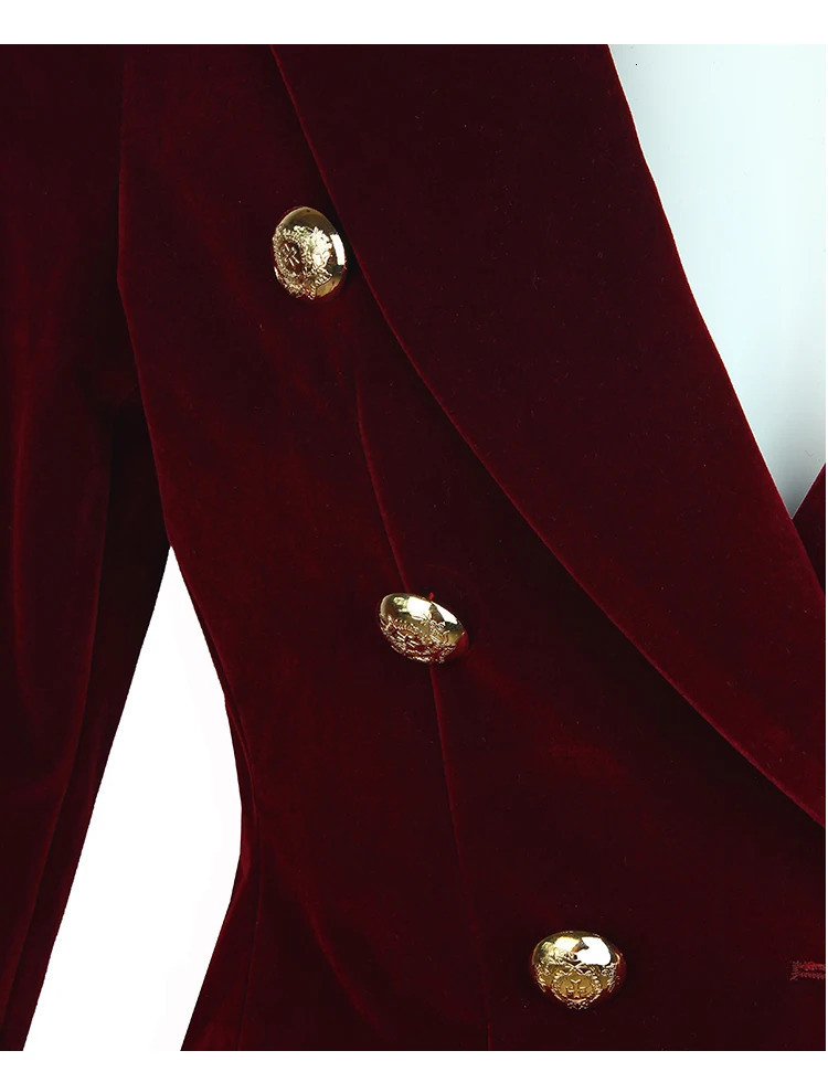Fashion Spring Women Slim Velvet Blazer Jacket Double Breasted Simple Lady Blazers High Grade OL Clothing 241112