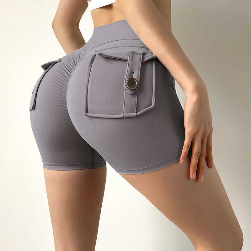 without awkwardness, quick drying, tight fitting, high waisted, elastic, slimming pants, fitness pants, running, hip lifting, yoga shorts 241115