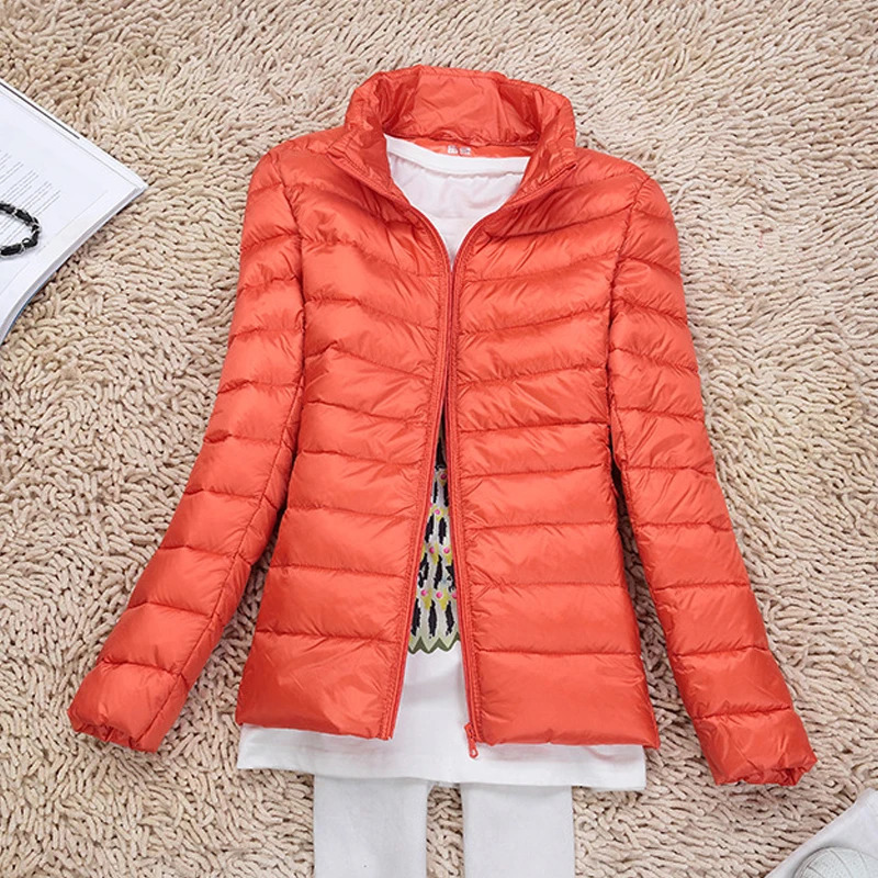 0-10 womens winter jacket autumn ultra light down jacket womens ultra-thin inflatable jacket portable jacket windproof down jacket 241112