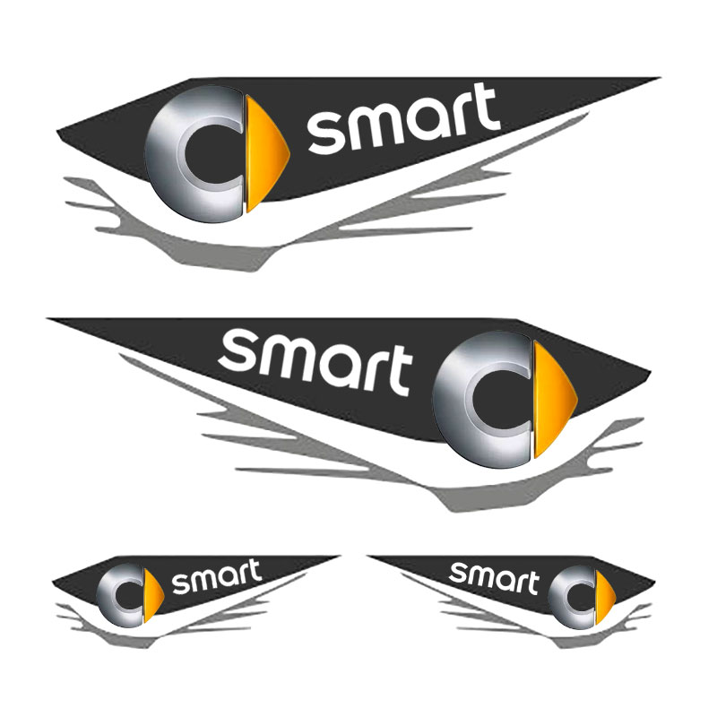 For smart series Smart 451 453 Fortwo Forfour Car cover scratches, waterproof and sunscreen front bumper stickers