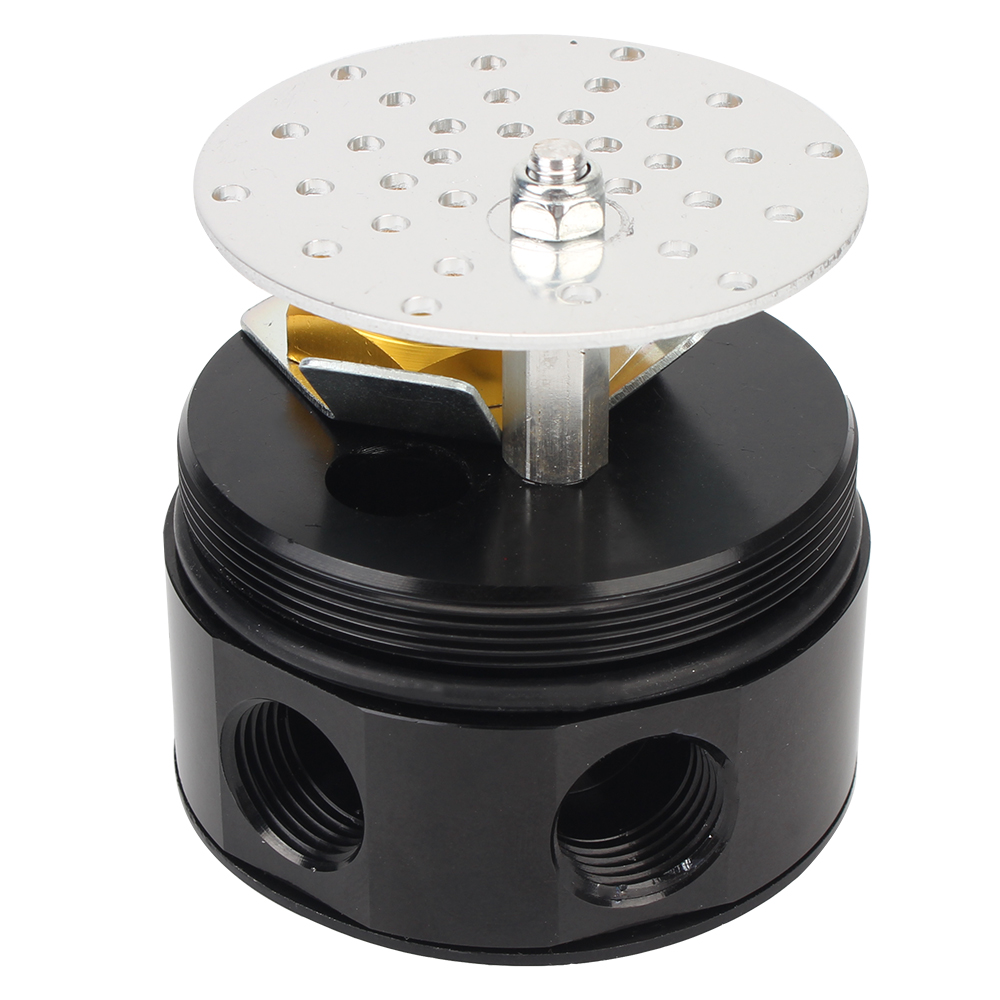 Aluminum Universal Compact Baffled 2-Port Oil Catch Can Fuel Tank