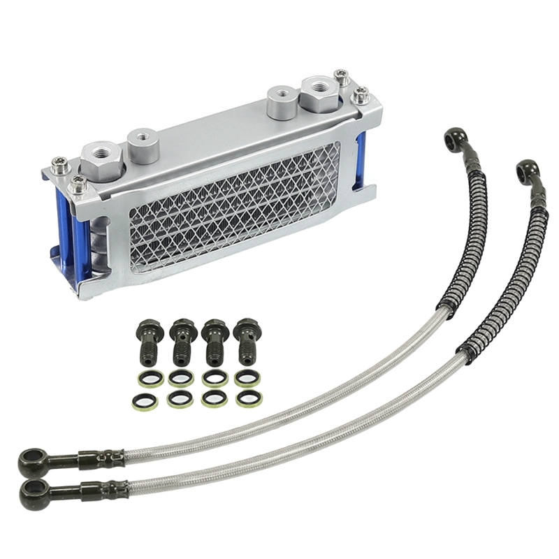 Oil Cooler Motorcycle Aluminium Oil Cooling Radiator System for Monkey Bike 50-140cc Dirt Bike ATV Motocross Accessories