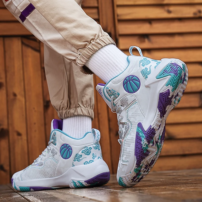 2023 New Basketball Shoes Big Size 39-48 Confortable Sports Training Athletic Basketball Sneakers Men Zapatos De Mujer Tendencia