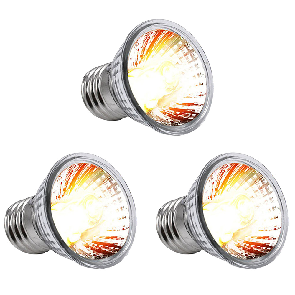 25/50/75W UVA UVB Reptile Lamp Bulb Turtle Basking UV Light Bulbs Heating Light