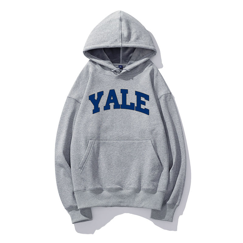 Yale University YALE Printed Hoodie Unisex Cool Casual Long Sleeve Hoodie