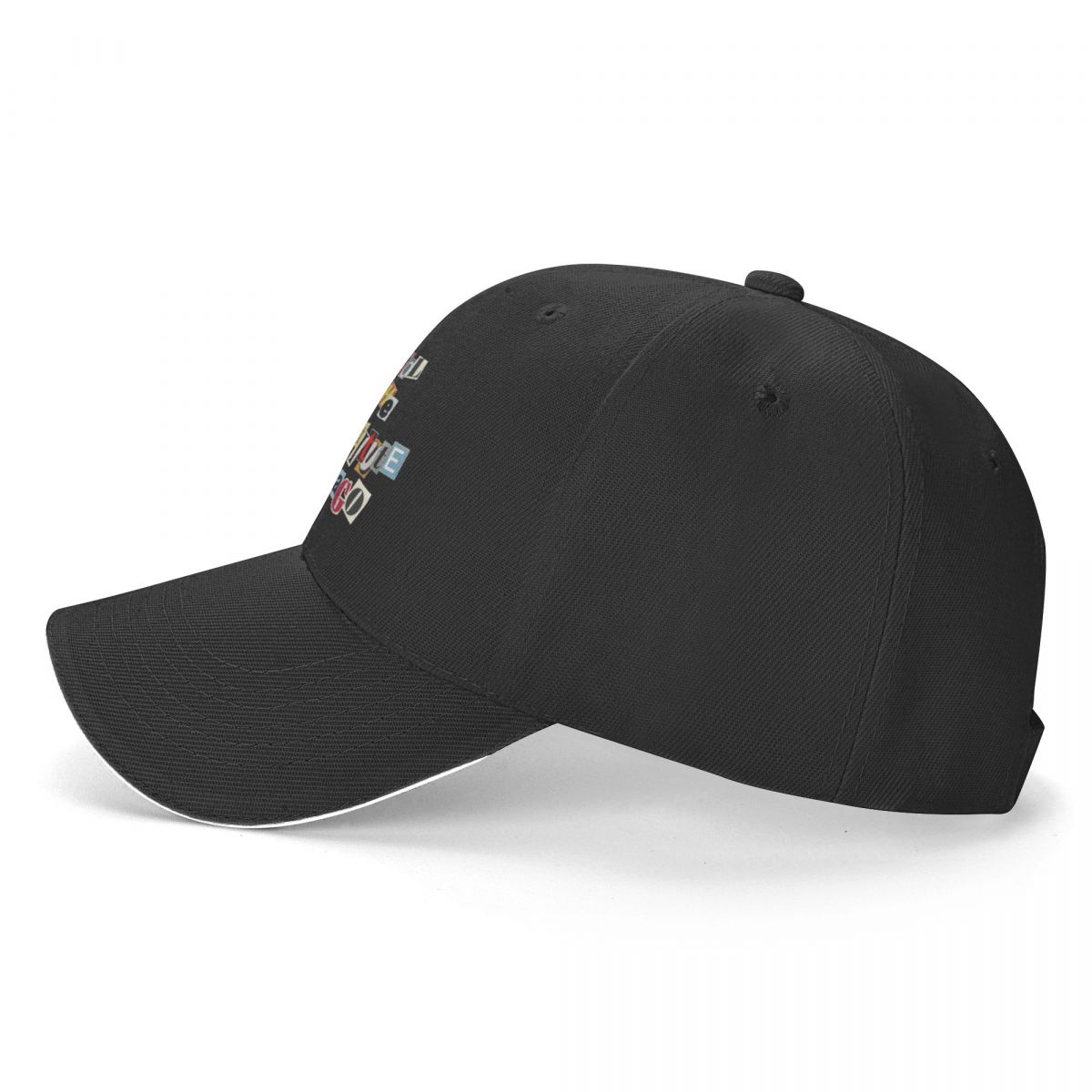 New School of The Art Institute of Chicago SAIC Funky Collage Baseball Cap tea hats Rugby Brand Women's Hat Men's c031e