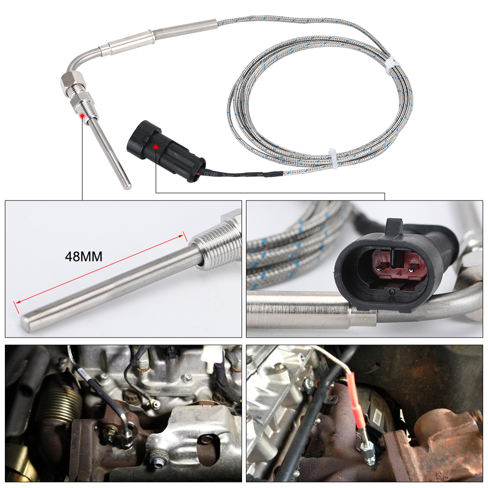 Car Temp Gauge Exhaust Gas Digital With Sensor EXT Temperature Meter Turbo for 4WD Hilux Patrol EGT PQY-TAG06-QY