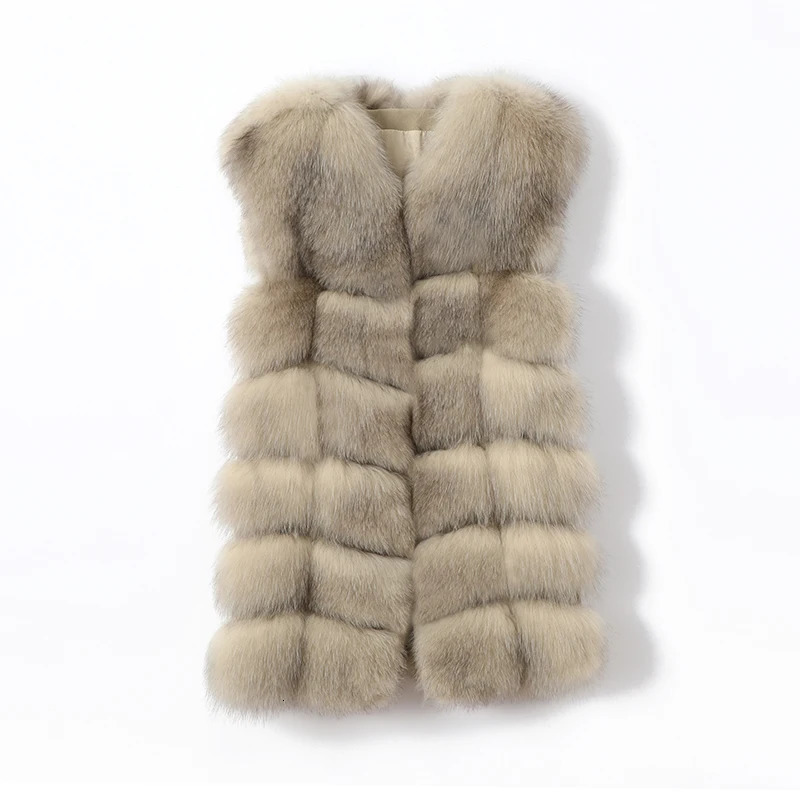 Broken code clearreal fur coat Natural Real Jackets Vest Winter Outerwear Women high quality Clothes 241112
