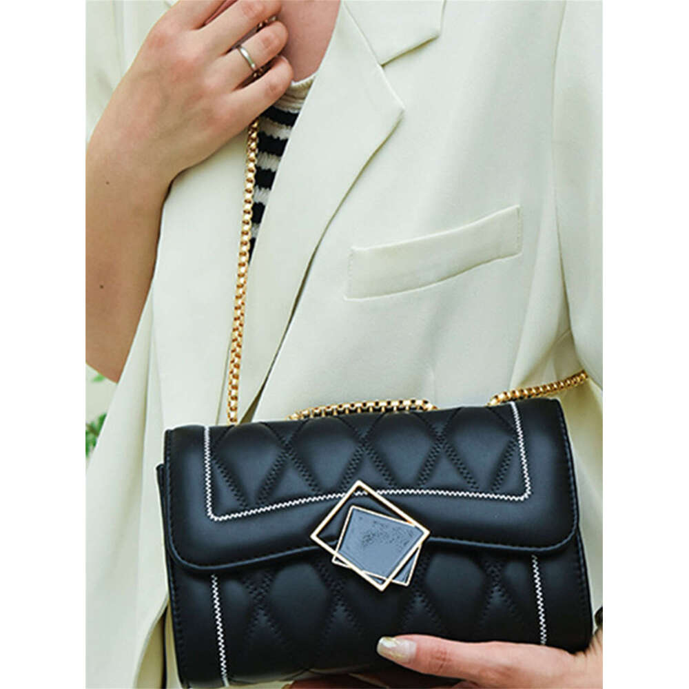 Black dia women 2024 summer new fashion chain shoulder bag temperament crossbody handbag