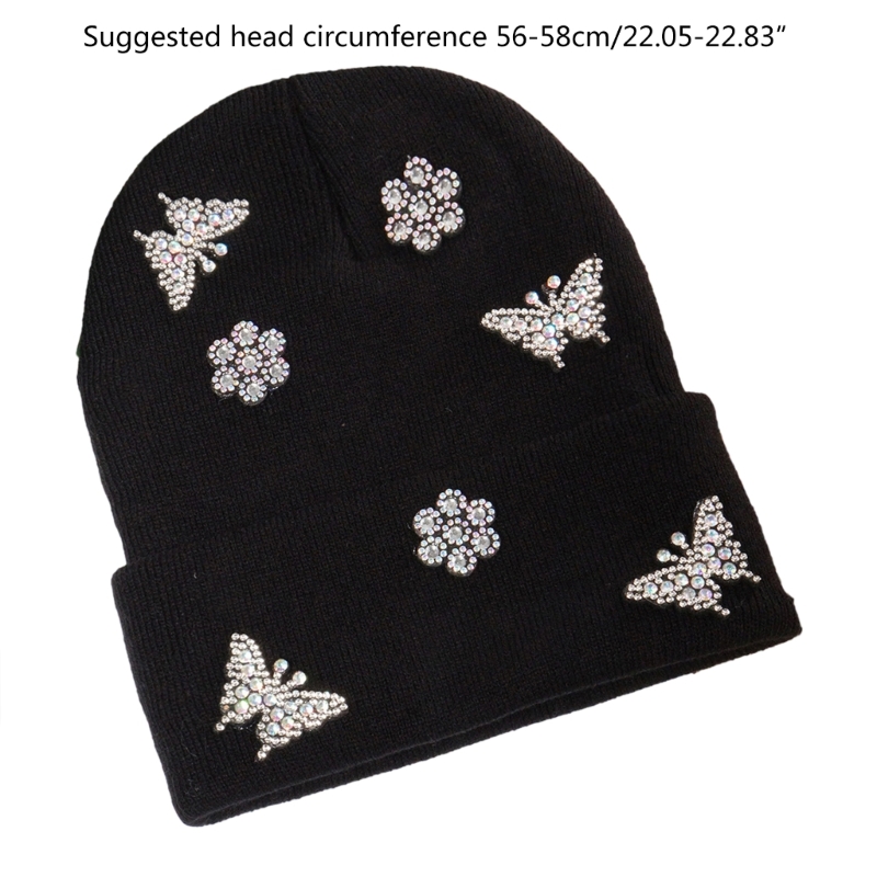 Multiple Color Teens Beanie Elastic Windproof Drill Ear Protector Hat Winter Cycling Skiing Supplies 57BD