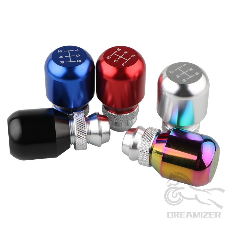 Universal Car Gear Shift Knob Gear Stick Manual Shifter Lever Retractable Adjustable Length Gear Head Aluminum Alloy Gear Head c1fde 5 5cfe4