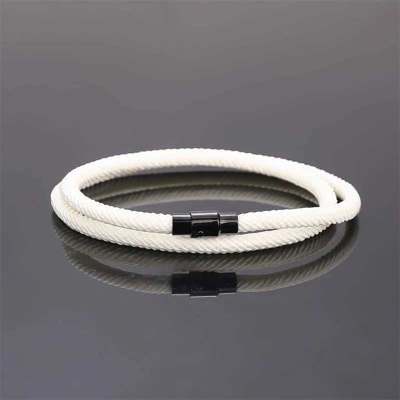 New Mini Mens Rope Bracelet Double layer Survival Bracelet Accessories Boyfriend Gift Magnet Bucket Mens Bracelet W241111
