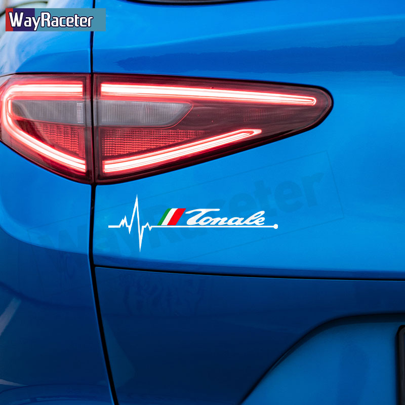 2 Pcs Italian Sticker Creative Vinyl Decal For Alfa Romeo Tonale 2023 Steio Giulia 156 166 159 Giulietta 147 Mito Accessories