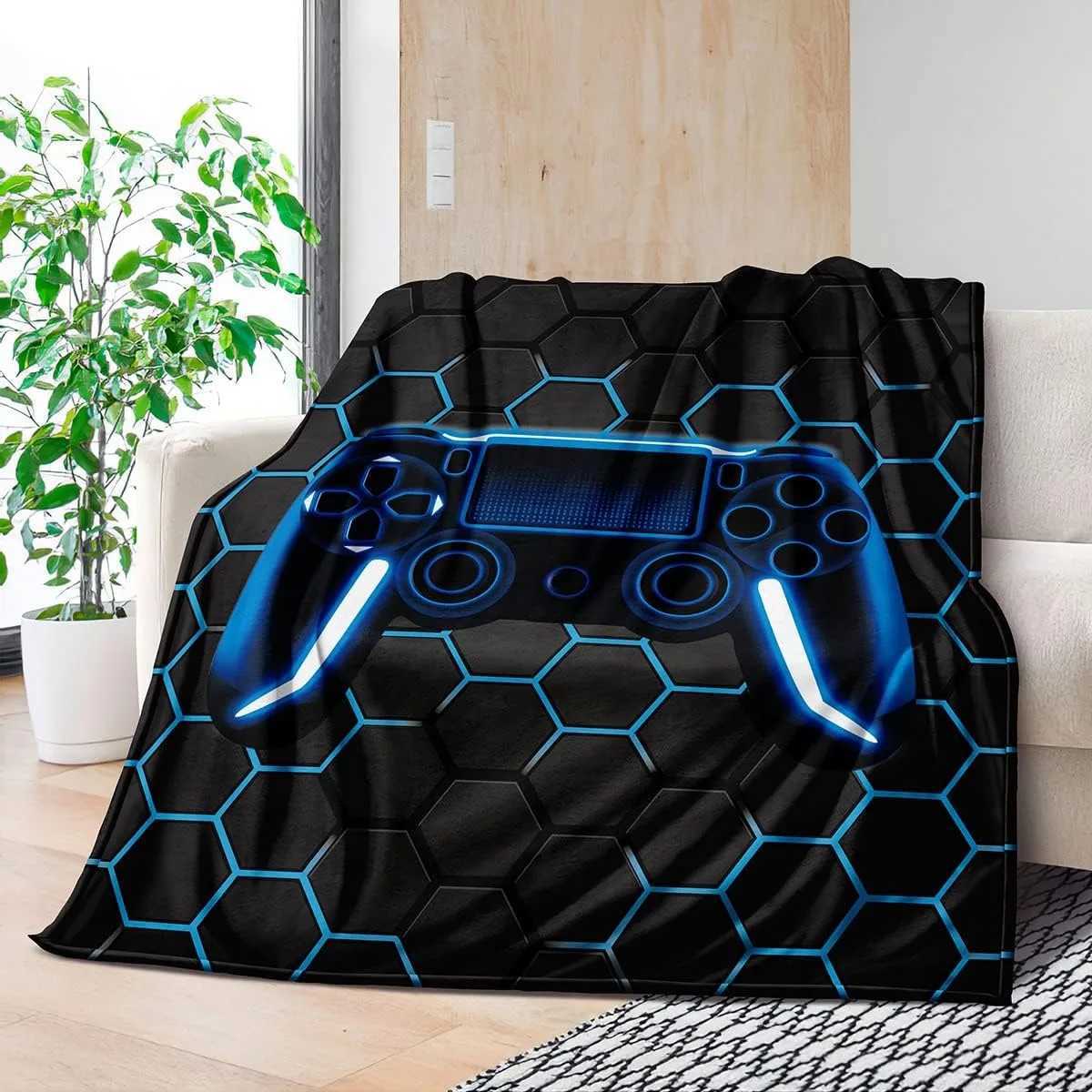 Bedding Gaming Throw Blanket Super Soft Gamer Gift for Couch Sofa for For Kids Boys Teens Video GameXJ241111
