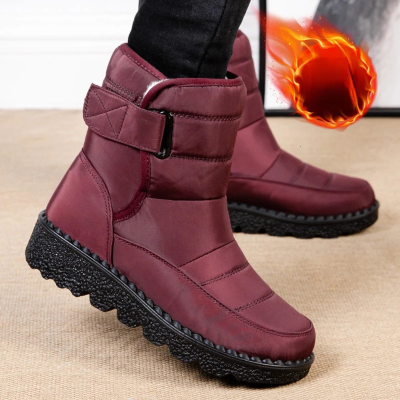 Womens Shoes Snow Fashion Shoes Platform Fur Keep Warm Boots Womens Shoes Soft Plush Botas Unprinted Winter Shoes Womens Shoes 241111