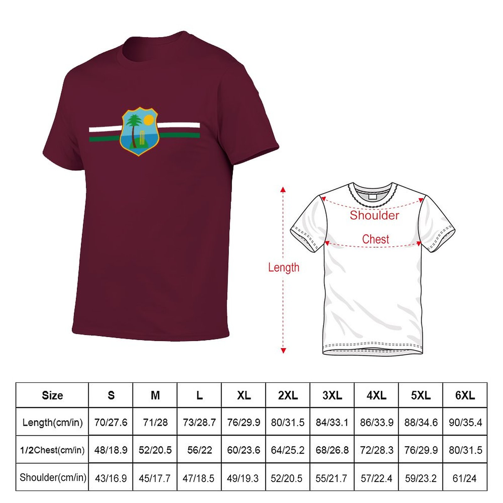 New West Indies Cricket 01 T-Shirt Anime t-shirt oversized t shirts mens graphic t-shirts pack