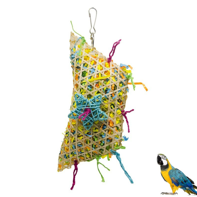 Stimulating Wooden Bird Chewing Activity - Safe & Fun Interactive Toy