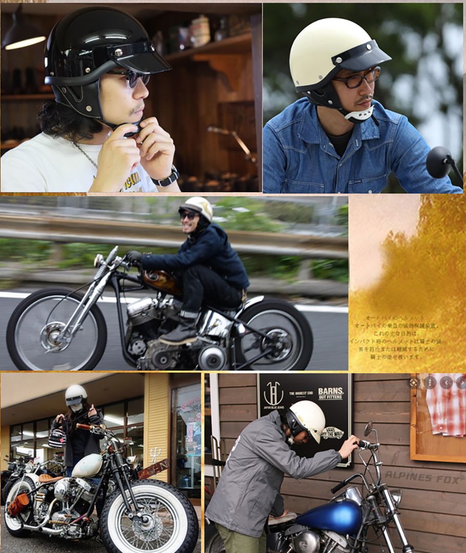 New Retro Motorcycle Helmet Men Women Moto Riding Half Face Breathable Helmets Vintage Anti-drop Motorbike Helmets DOT Certified a3f37 5 50a57