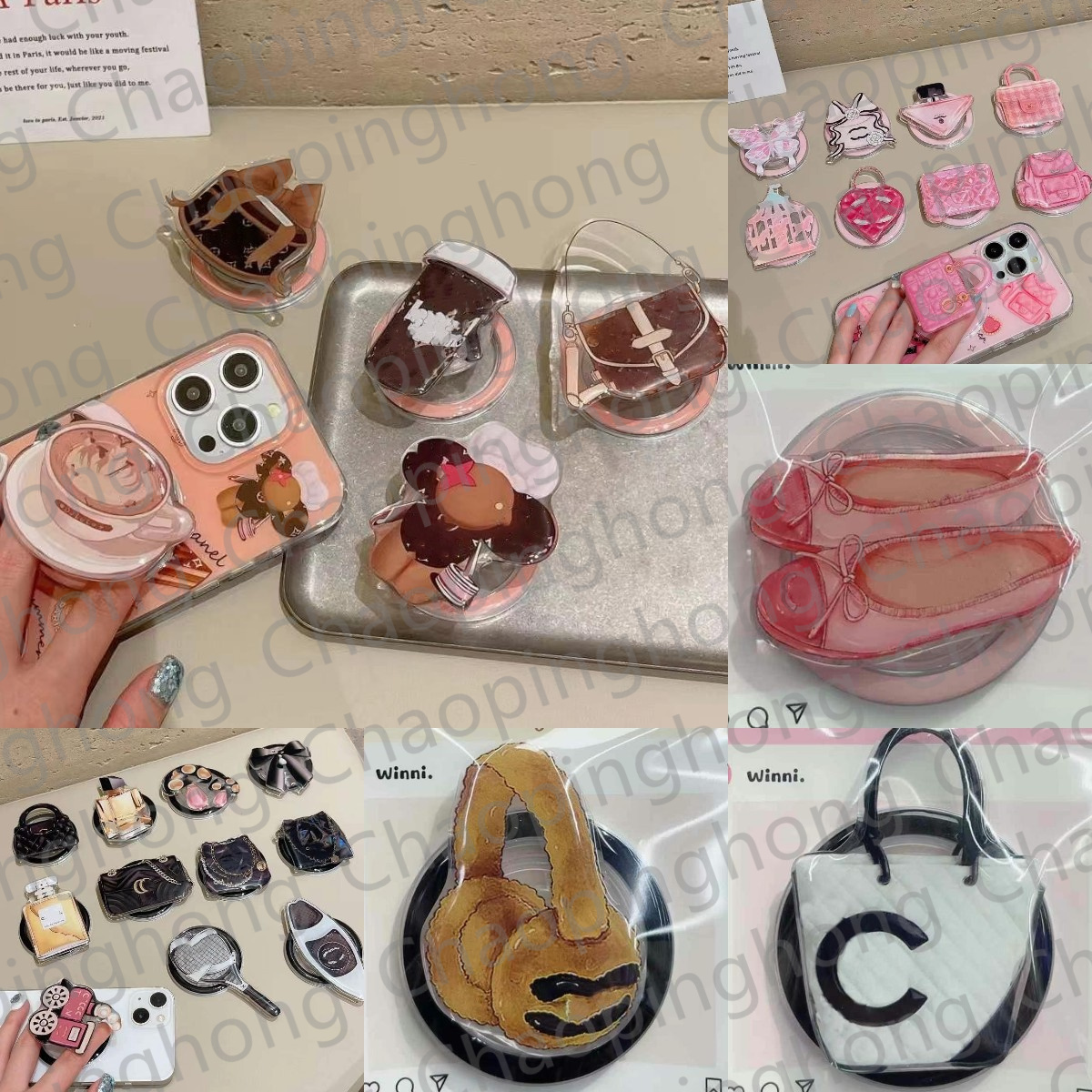 Magsafe Phone Case Holder Kickstand For iPhone 16 Pro Max 15 Pro Max 14 13 12 15 Plus 16 Plus Cute designer Phone Stand Cases