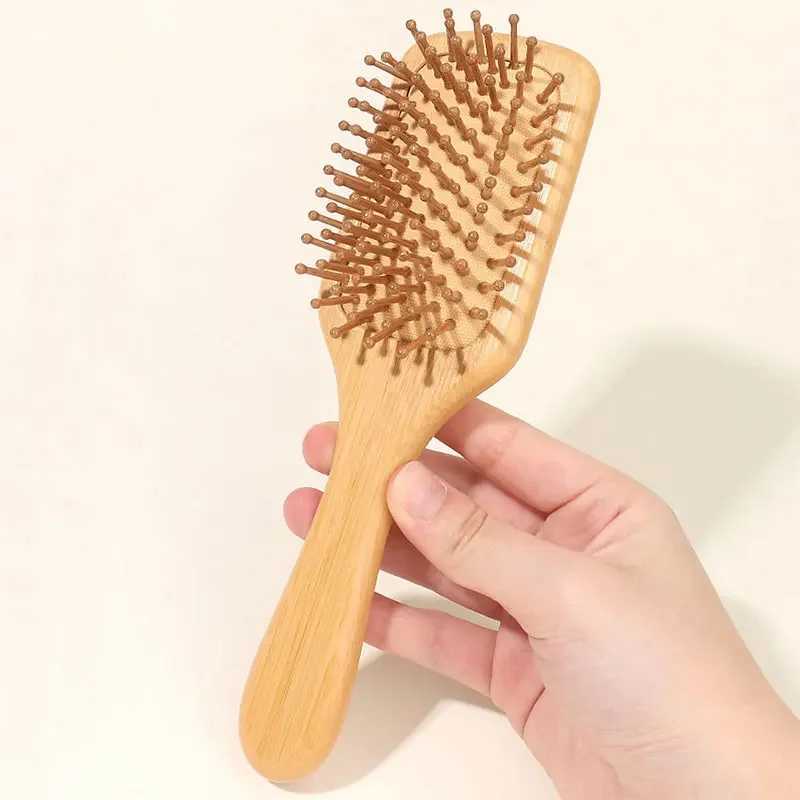 High quality bamboo scalp massage comb hair brush improves hair growth and prevents hair loss comb W241112