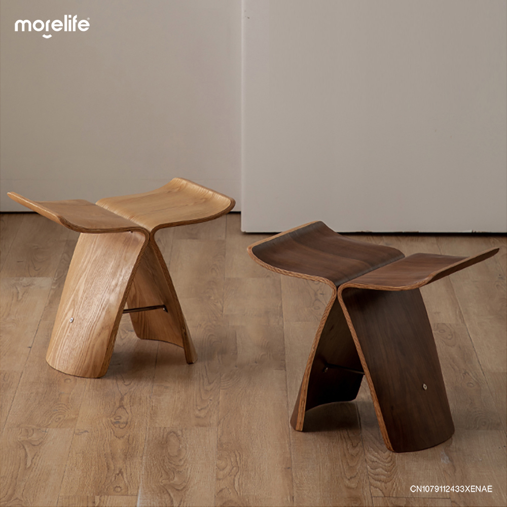 Japanese Butterfly Stools Ottomans Creative Living Room Shoe Changing Stool Low Tea Table Designer Nordic Decor Chair Furniture