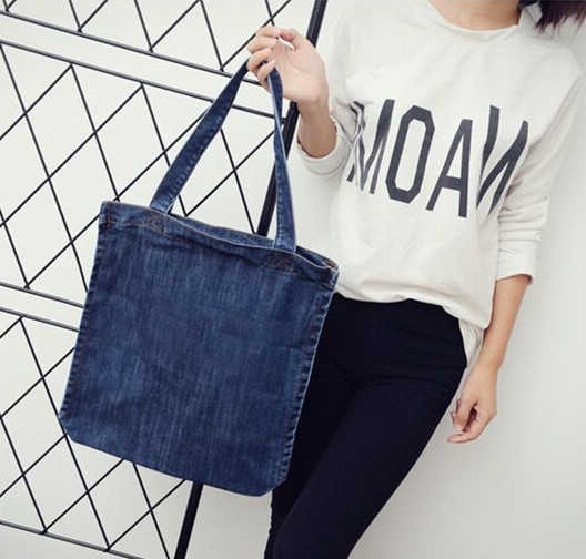 Women's Shoulder Bag Denim Bag Versatile Large Capacity Mom Bag Hand-painted Bag Handbags