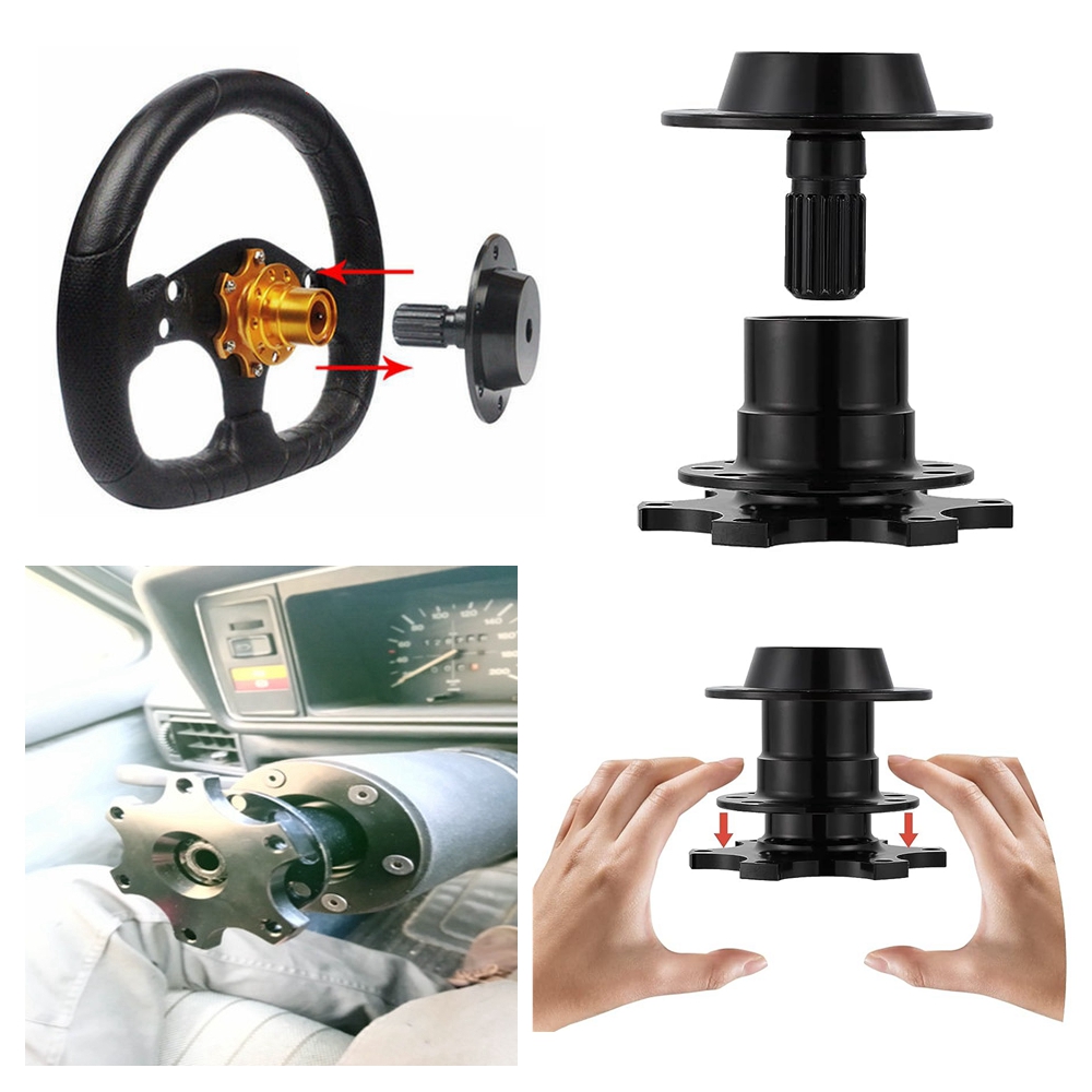 Aluminum Racing Quick Release Kit Adapter For hole Steering Wheel Hub Universal 6 Colors