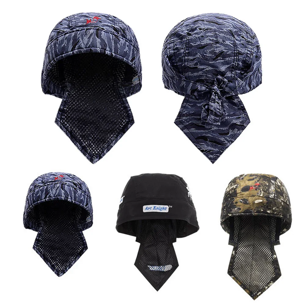 Anti-scalding Hat Work Cap Protective Welding Hat Flame Retardant Fire Resistant Head Bandana Type Labor Insurance Welder