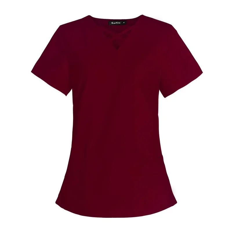 Beauty Tops Pants Uniform Scrubs Set Short Sleeve Pet Shop Doctor Nurse Nursing Uniform Women Workwear Scrub Set 241112