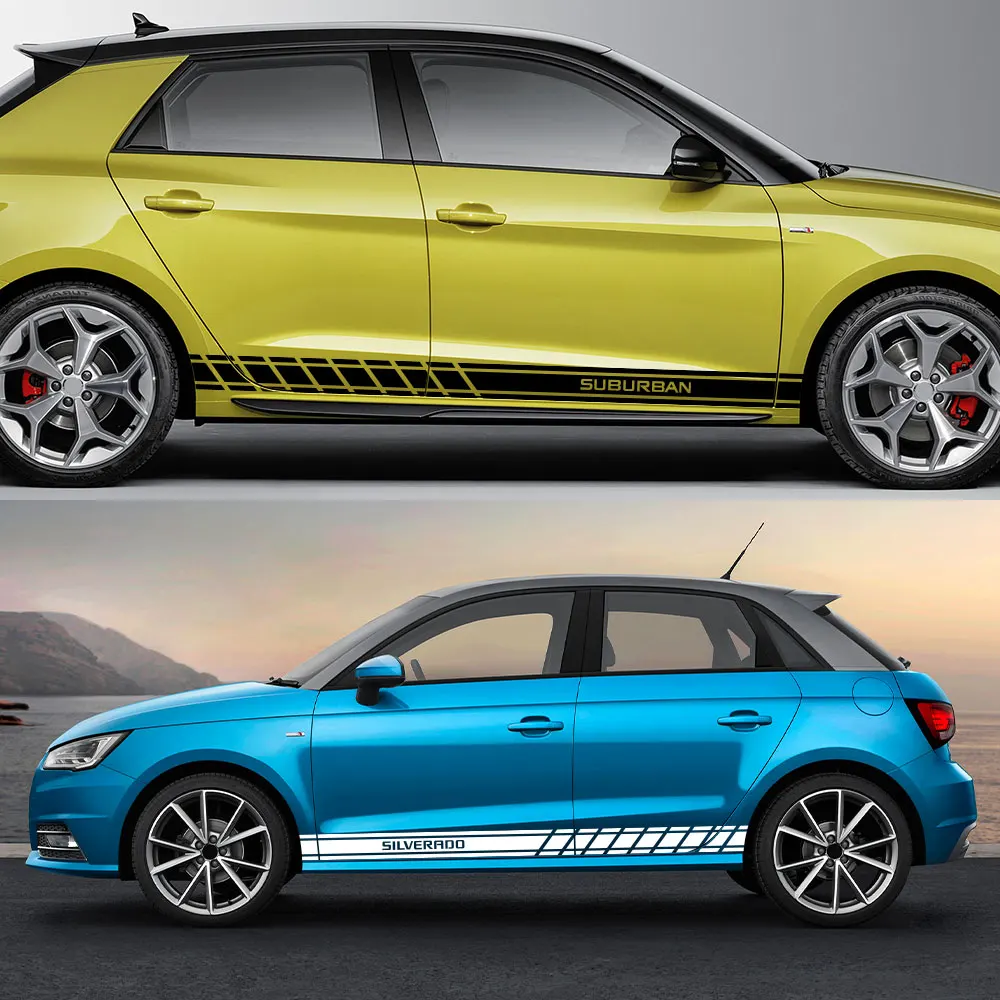 2PCS Car Sticker For Chevrolet BOLT Cavalier Colorado Corvette Cruze Equinox Lacetti Onix Orlando Sierado Spark Suburban Tahoe