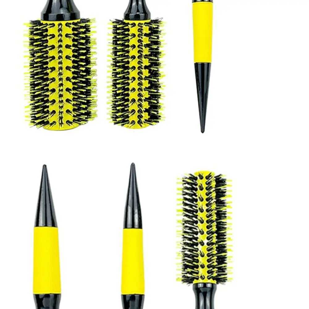 High quality solid wood curling comb aluminum tube durable curling comb portable styling curling comb W241112