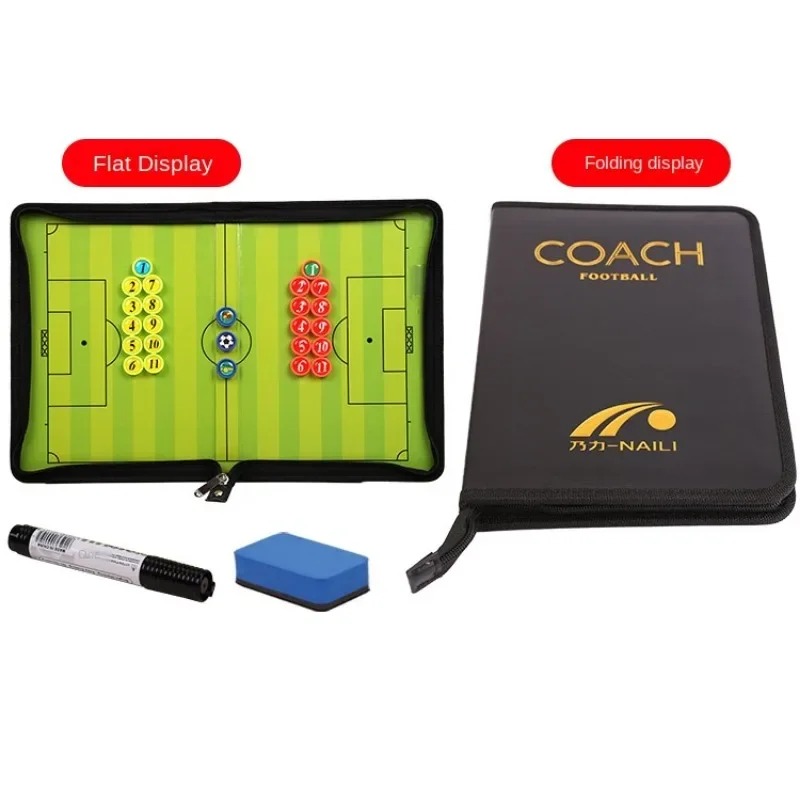 Magnetic Football Coaching Board Coaches Clipboard Tactical Board Kit with Dry Erase Marker Pen Soccer Game Accessories Tools