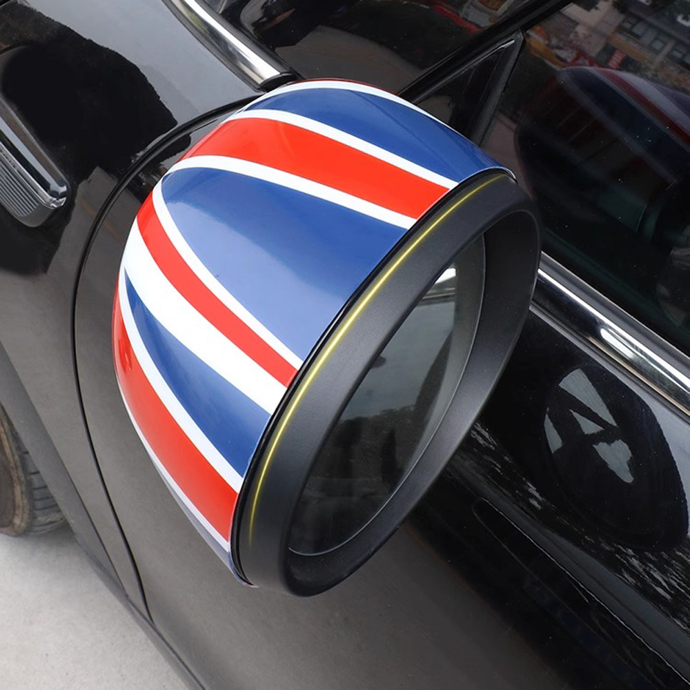 The Black Flag Car Door Rear View Mirror Covers For MINI One Cooper S JCW F54 F55 F56 F57 F60 2020 2021 2022 2023 Accessories