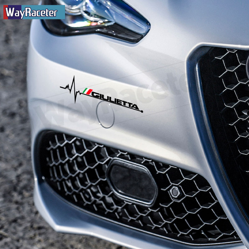 2 Pcs Italian Sticker Creative Vinyl Decal For Alfa Romeo Tonale 2023 Steio Giulia 156 166 159 Giulietta 147 Mito Accessories