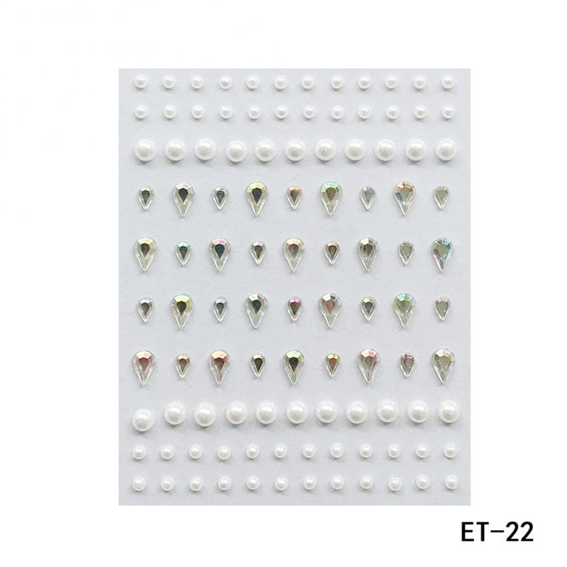 Face Jewelry Crystal Disposable Tattoo Stickers Women Eyes Face Body Rhinestones Waterproof Makeup Art Stage