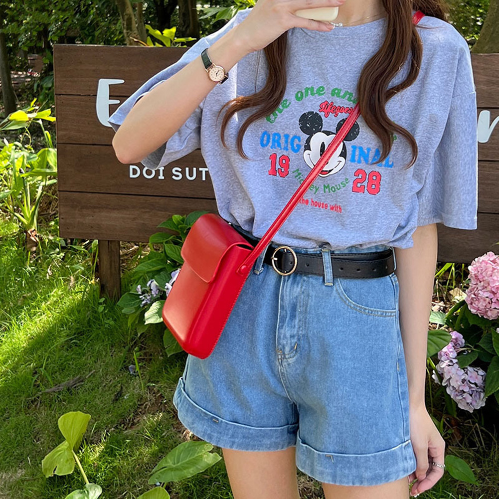 Cute Women Phone Purse PU Leather Crossbody Shoulder Bag Versatile Luxury Handbag Pouch Bolsas Small Mobile Phone Bag Coin Purse