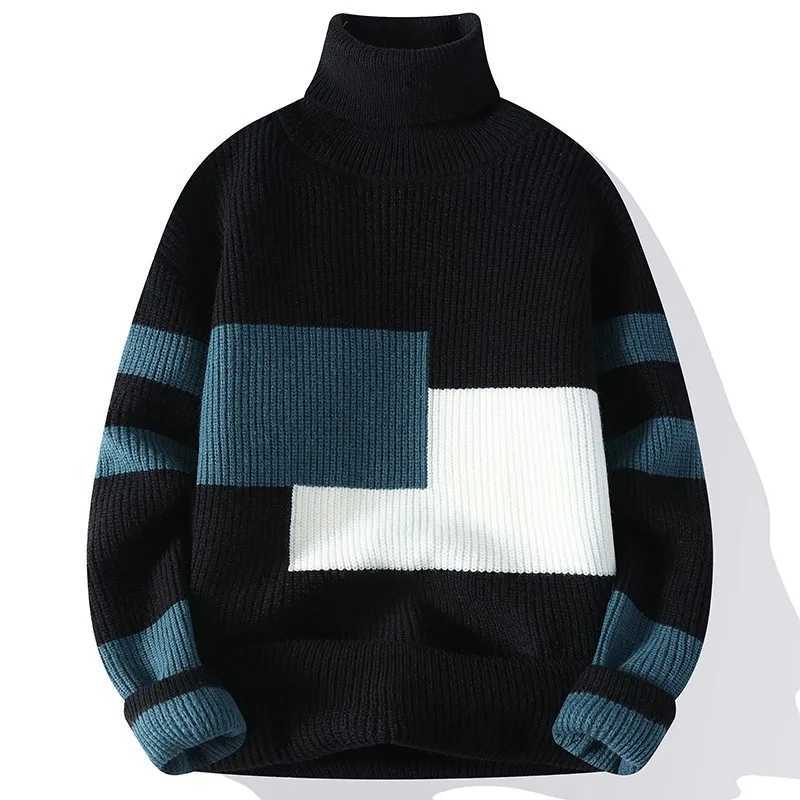Sweater mens winter Korean casual turtle neck warm sweater mens fashion sweater mens wool sweater W2411111