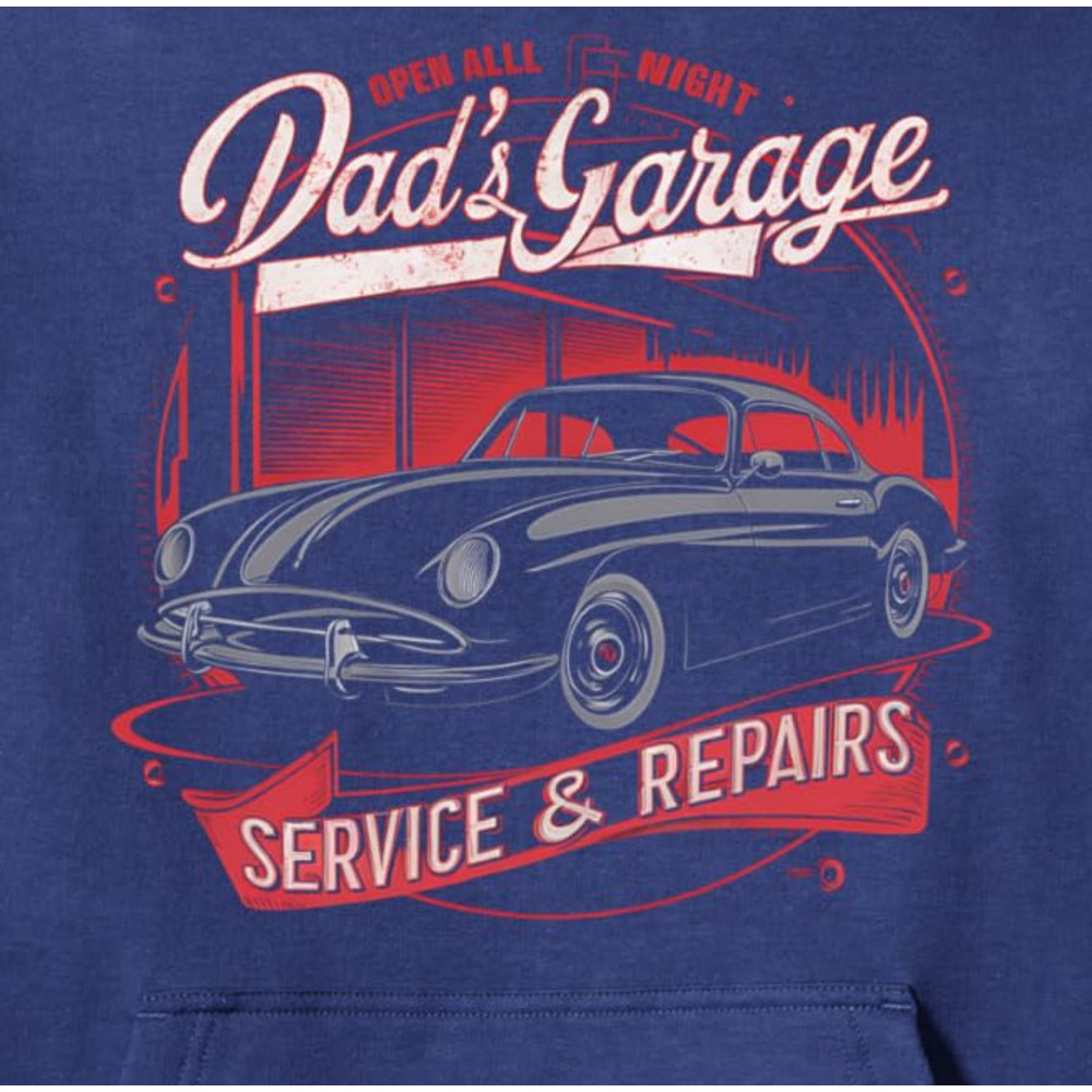 Hoodie for Mens Womens Dads Garage Service Repair Car Mechanic Dad Fathers Day Pullover Hoodie Graphic Hoodies sweatshirt