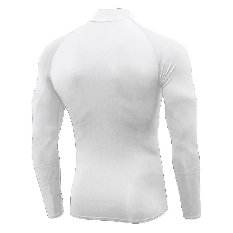 Men Compression Running T-shirt Fitness Tight Long Sleeve Sport Shirts Training Jogging Tops Gym Sportswear Quick Dry Rashgard 241112