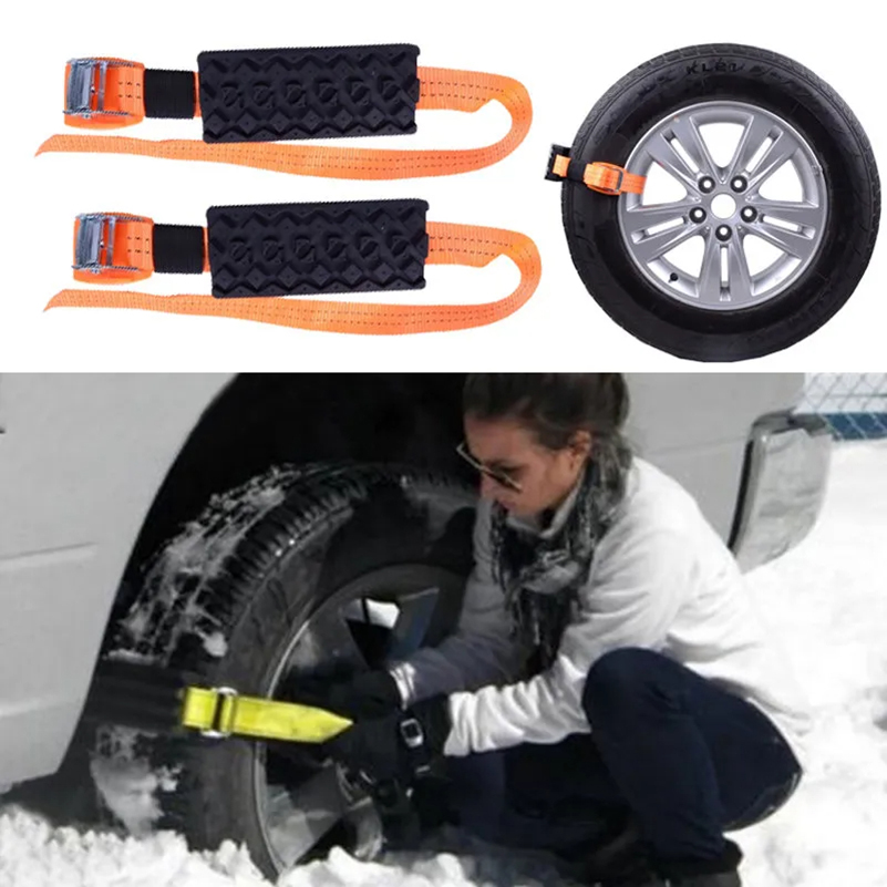 Non-slip Tire Wheel Chain Emergency Snow Chains For Ice/Snow/Mud/Sand Road Safe Driving Truck SUV Auto Car Accessories