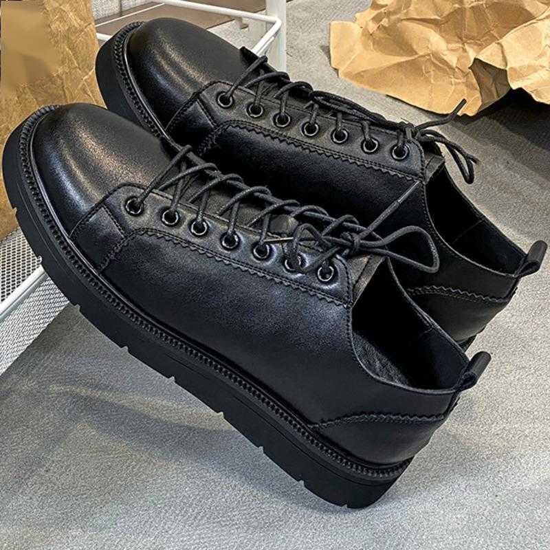 Men Dress Shoes Mens Shoes New Fashion Shoes Casual Shoes Leather Shoes Mens Korean Spring Martin Boots 241009