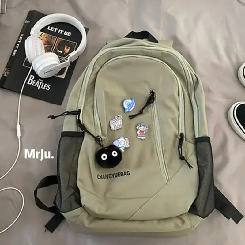 High school shoulder bag school bag Harajuku retro backpack Kawaii shoulder bag womens casual fashion Mochila 241111