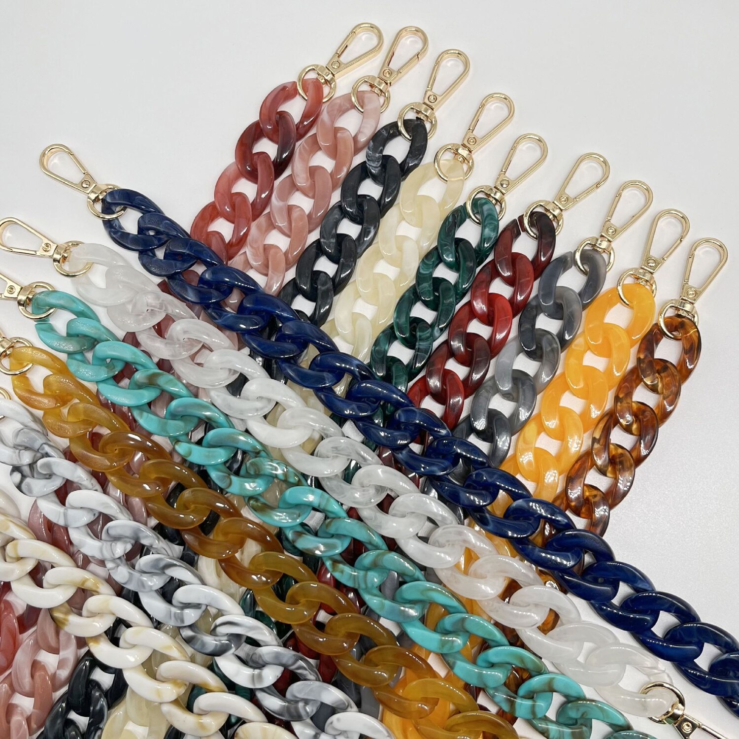 Multicolored Acrylic Bag Chain Bracelet Shoulder Chain Resin Mobile Chain Chain Chain Chain Acrylic Chain 61e12
