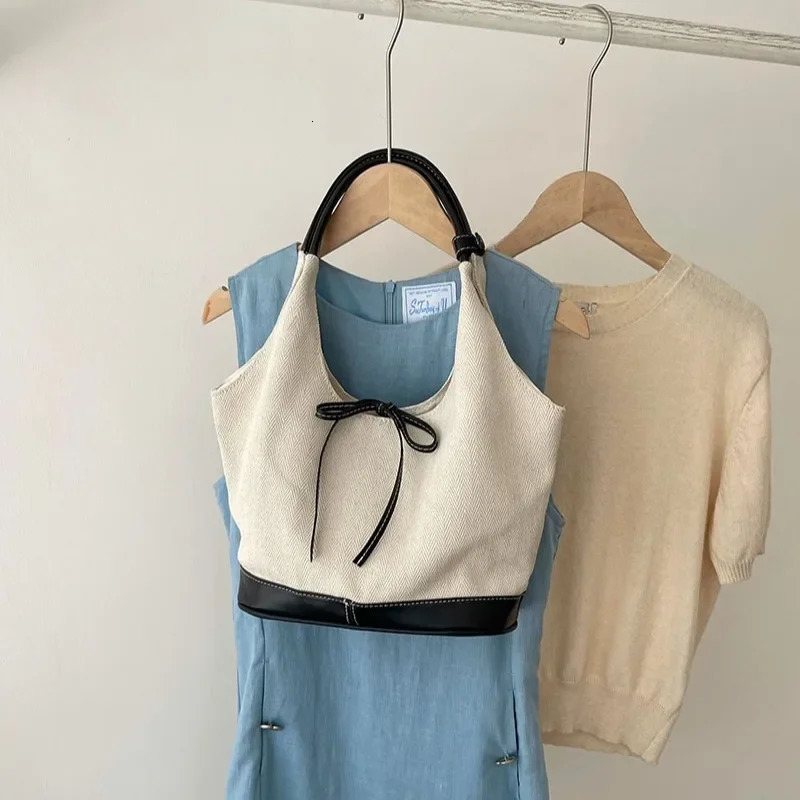 Womens large tote bag canvas handbag shoulder shopping bag womens cloth bag Bolsos Para Mujeres 241111