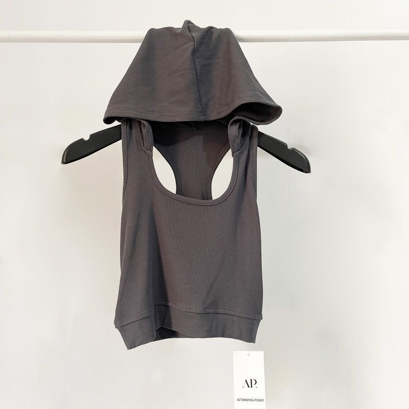 LM Hot Girl Kids Crop Top Summer Tops For Women Sleeveless Hooded T-Shirt Tank Fashion X371709