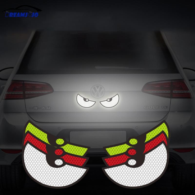 Eye Car Styling And Decal Auto Scratches Cover For Automobile Body Fuel Tank Bumper Monster Reflective Sticker Cool Trim