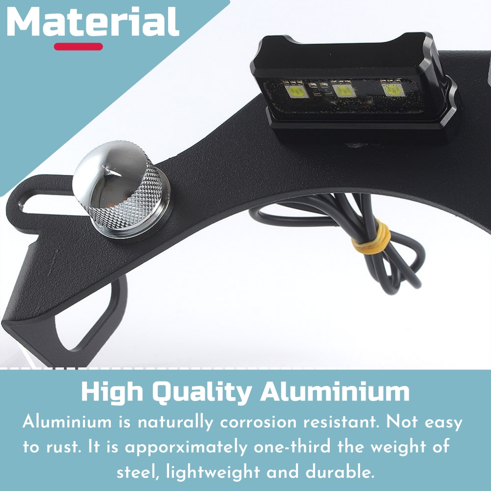 For Yamaha YZFR6 License Plate Holder With LED YZF-R6 YZF R6 2006-2016 Motorbike Tail Tidy Fender Eliminator Bracket Accessories