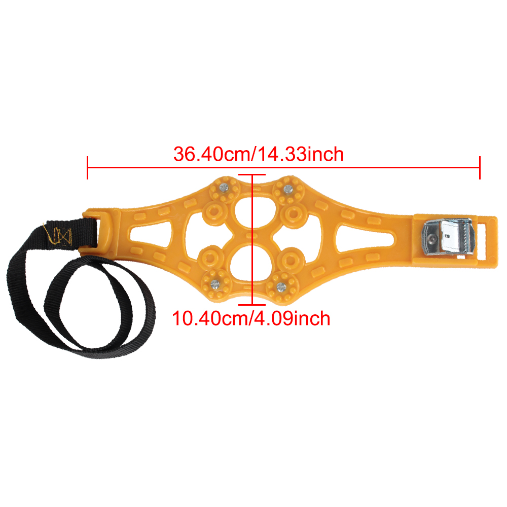 Snow Snap Skid Wheel chains Winter Roadway Tire Double buckle TPU Chains 1pcs/set Adjustable Car Anti-skid Safety
